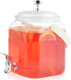 1 Gallon Beverage Dispenser - Leak proof Juice Dispenser Sealed Plastic Lemonade Dispensers with Anti-Rust Lids Drink Jug for Parties Home Kitche (Color: 1 Pack)